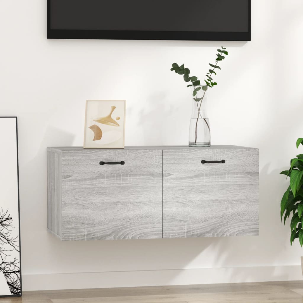 Sonoma gray wall cabinet 80x35x36.5 cm engineering wood