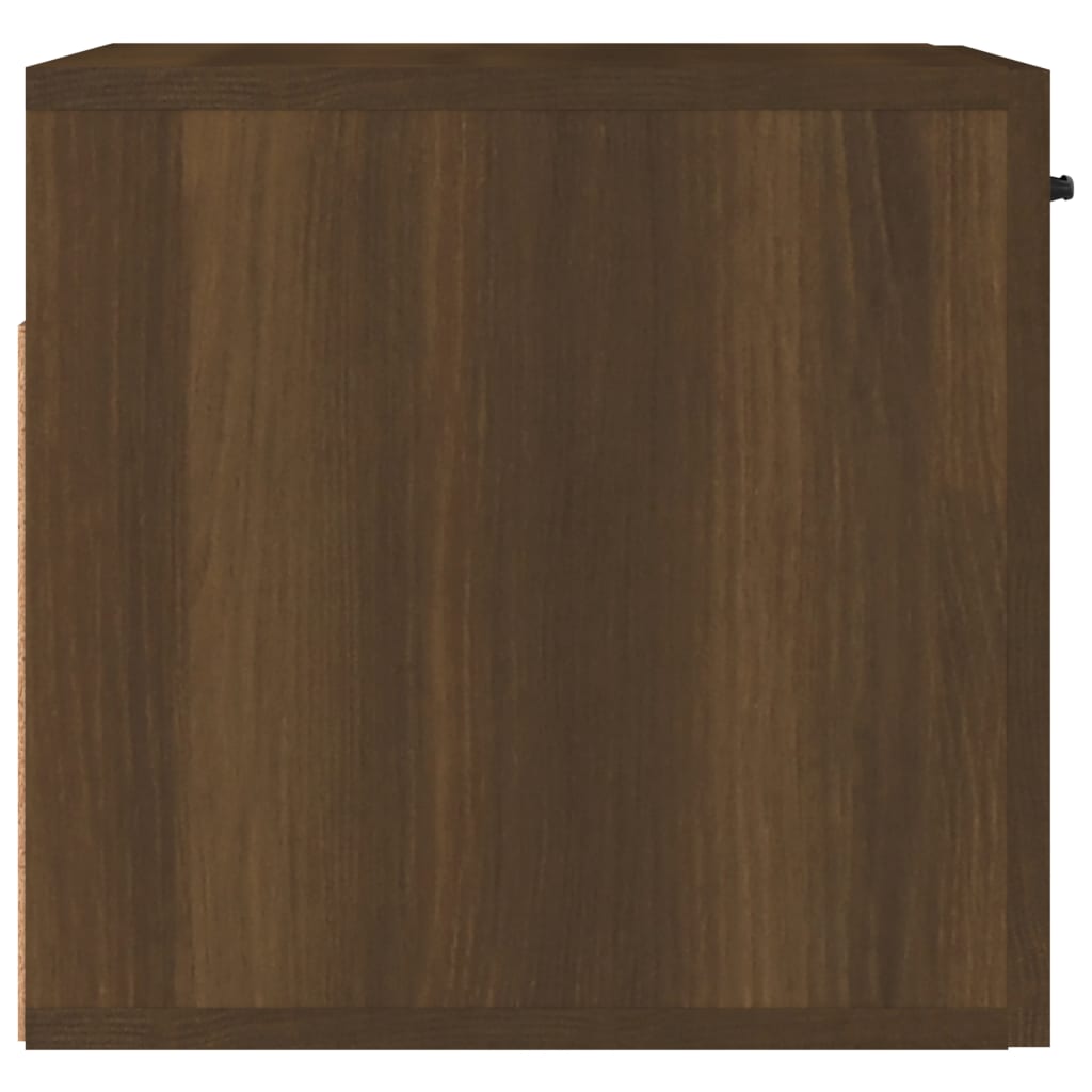 Brown oak wall cabinet 80x35x36.5 cm engineering wood