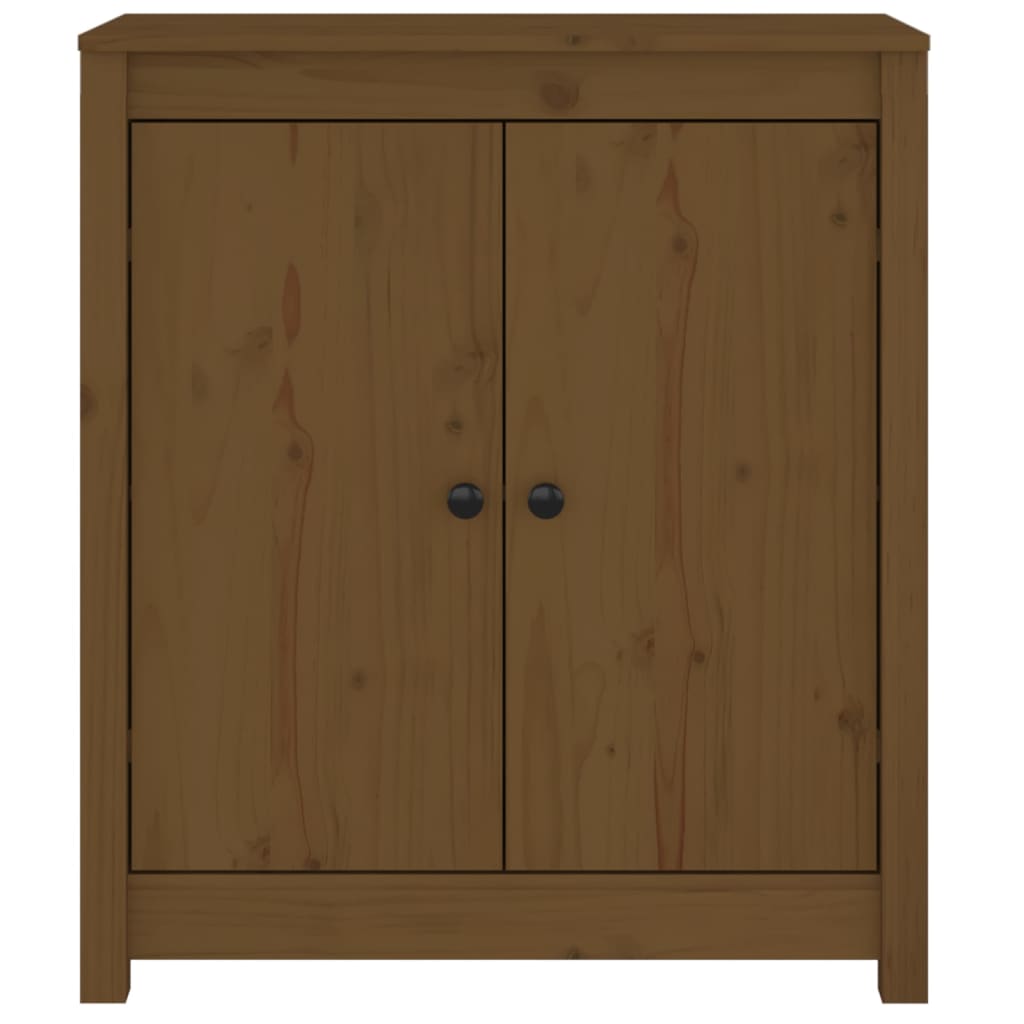 Credenze 2 pz Marrone miele 70x35x80 cm Legno di pino massiccio