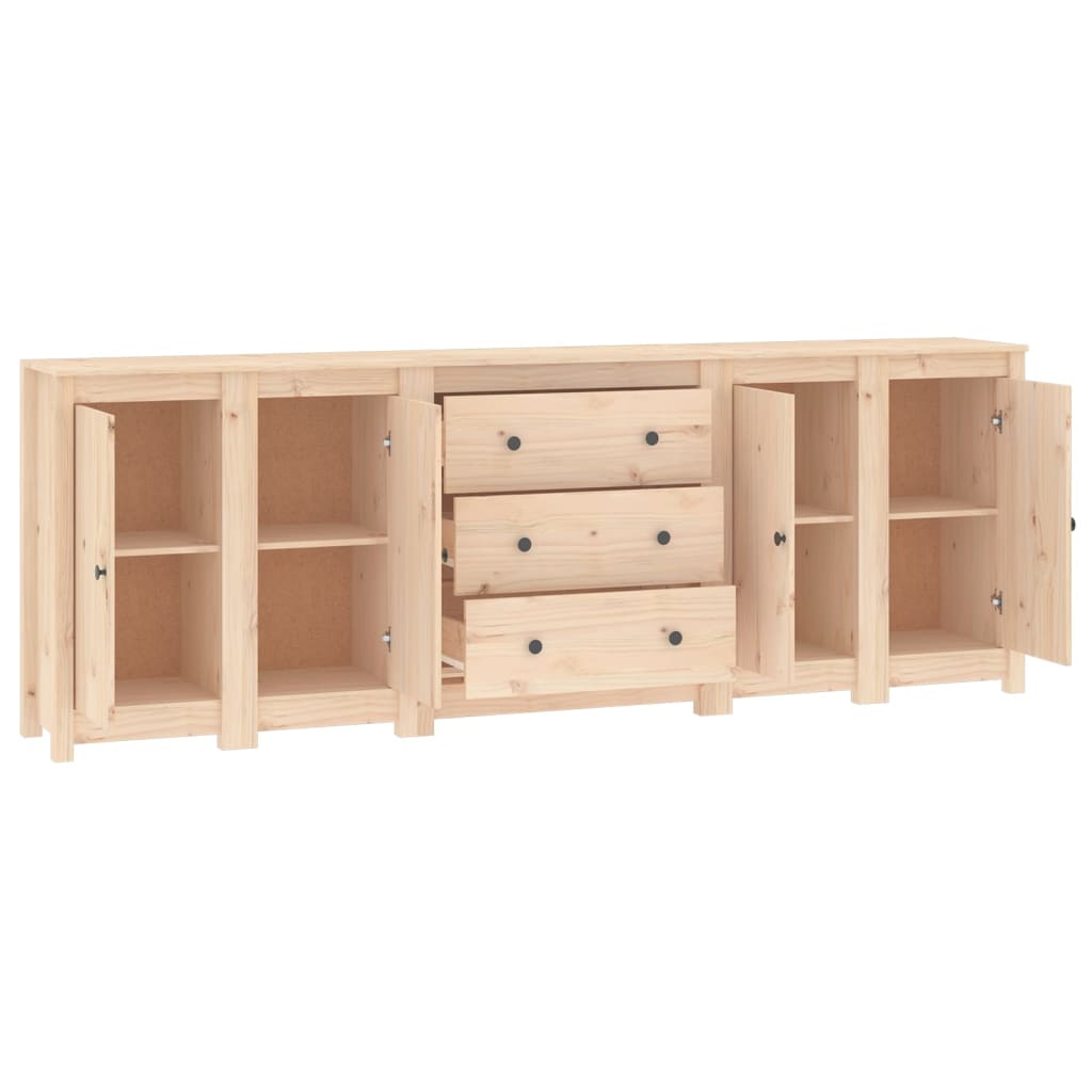 Buffet 230x35x80 cm Bois massif de pin