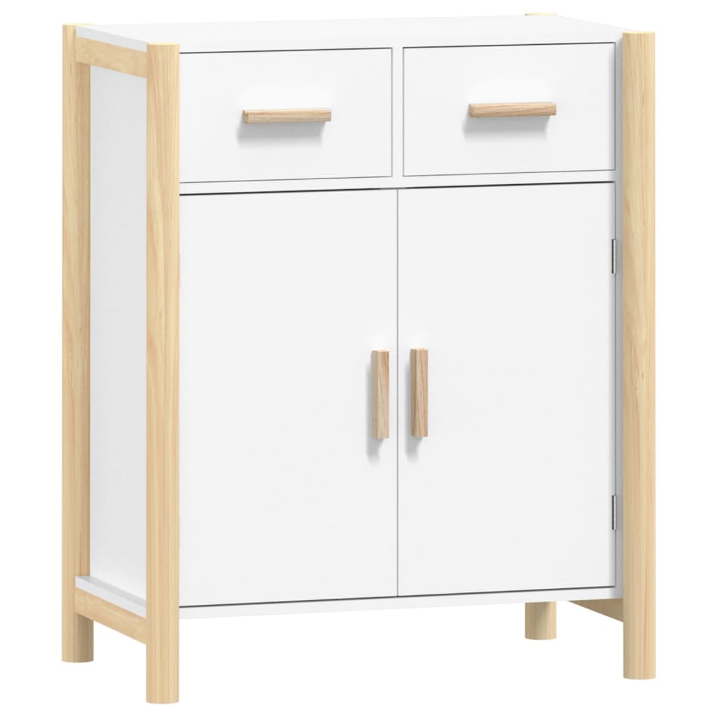 Buffet Blanc 62x38x75 cm Bois d'ingénierie