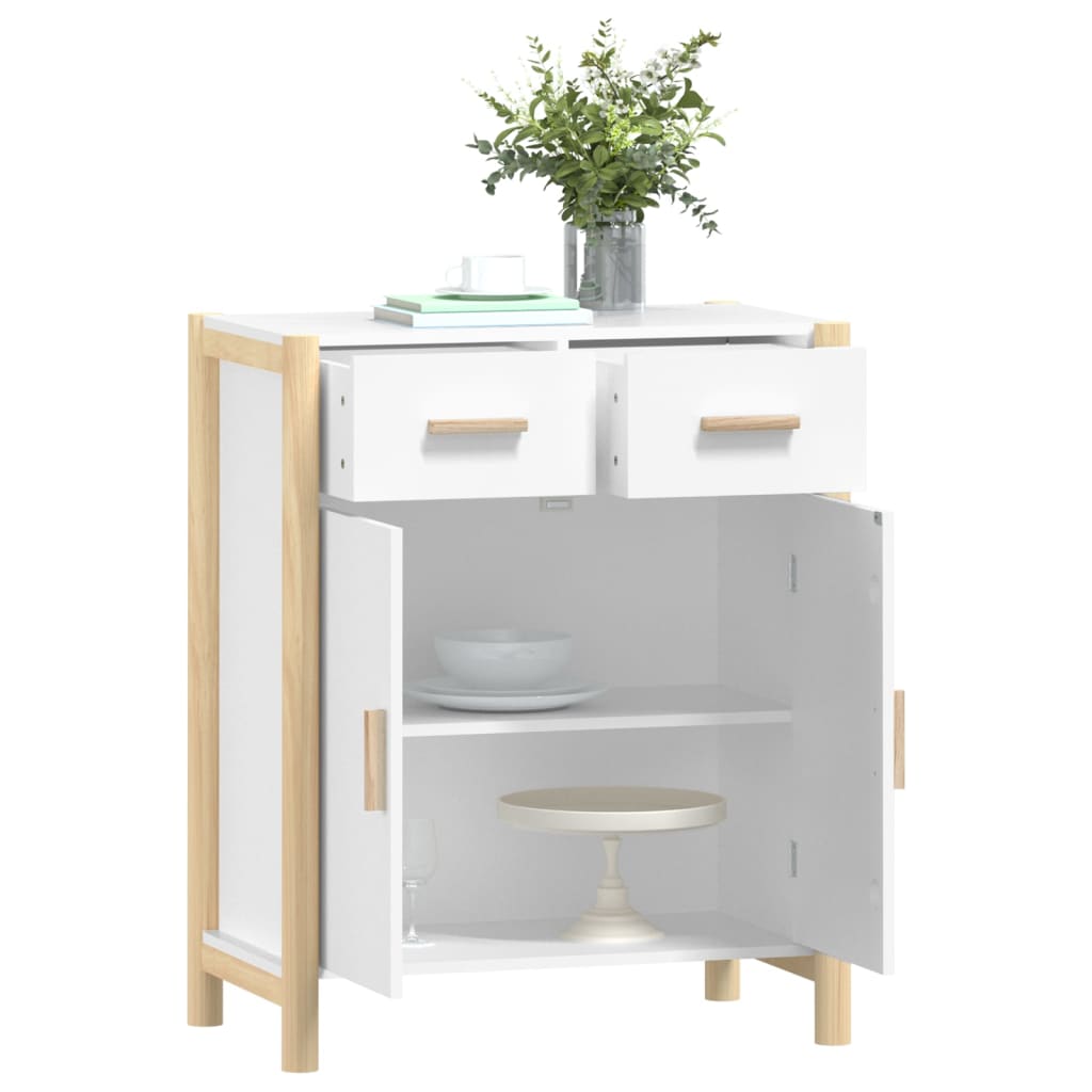 Credenza bianca 62x38x75 cm MDF