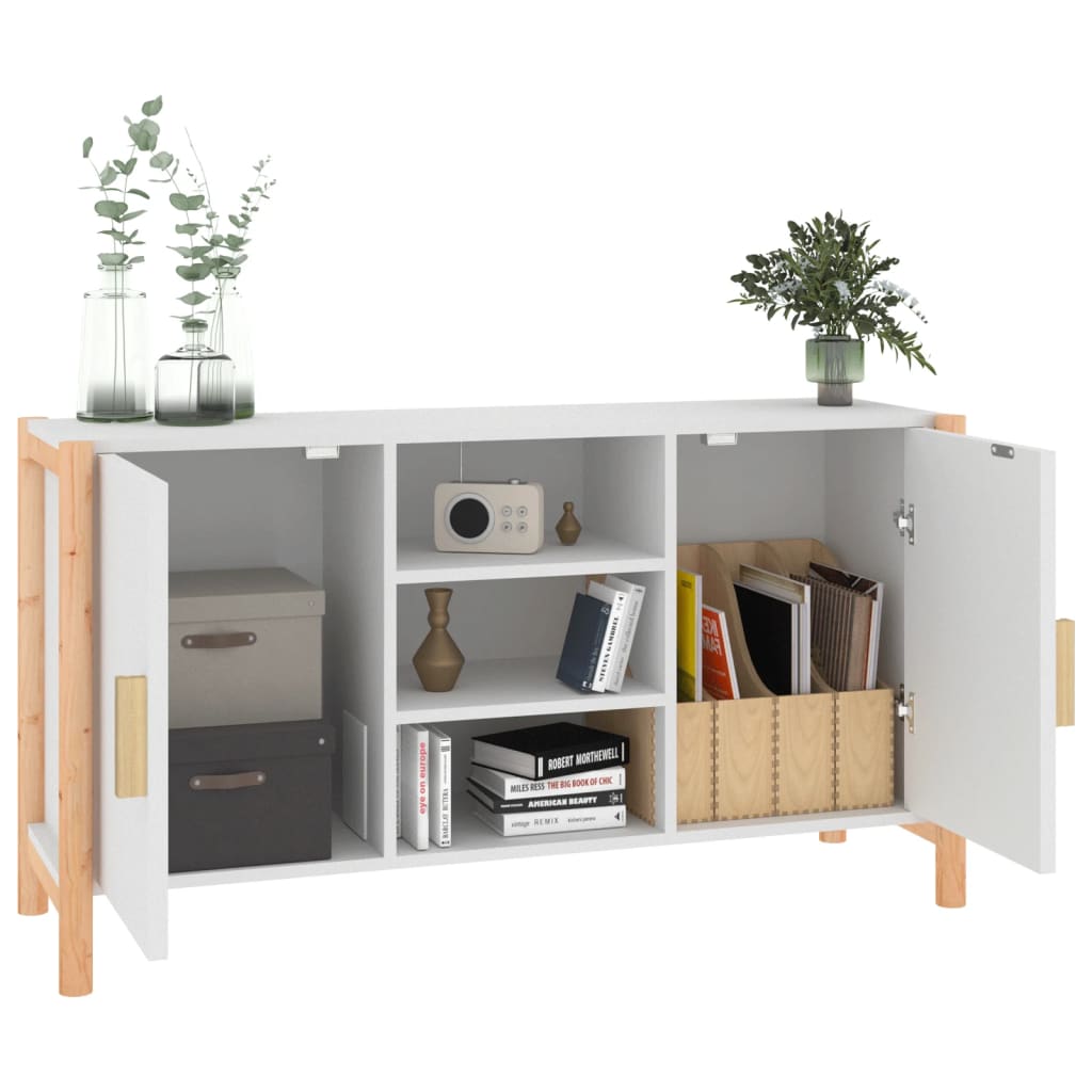 Credenza bianca 107x38x60 cm MDF