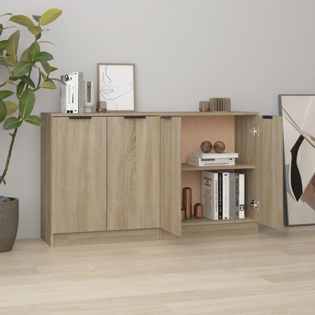 Buffets 2 PCs Sonoma Oak 60x30x70 cm Engineering Holz