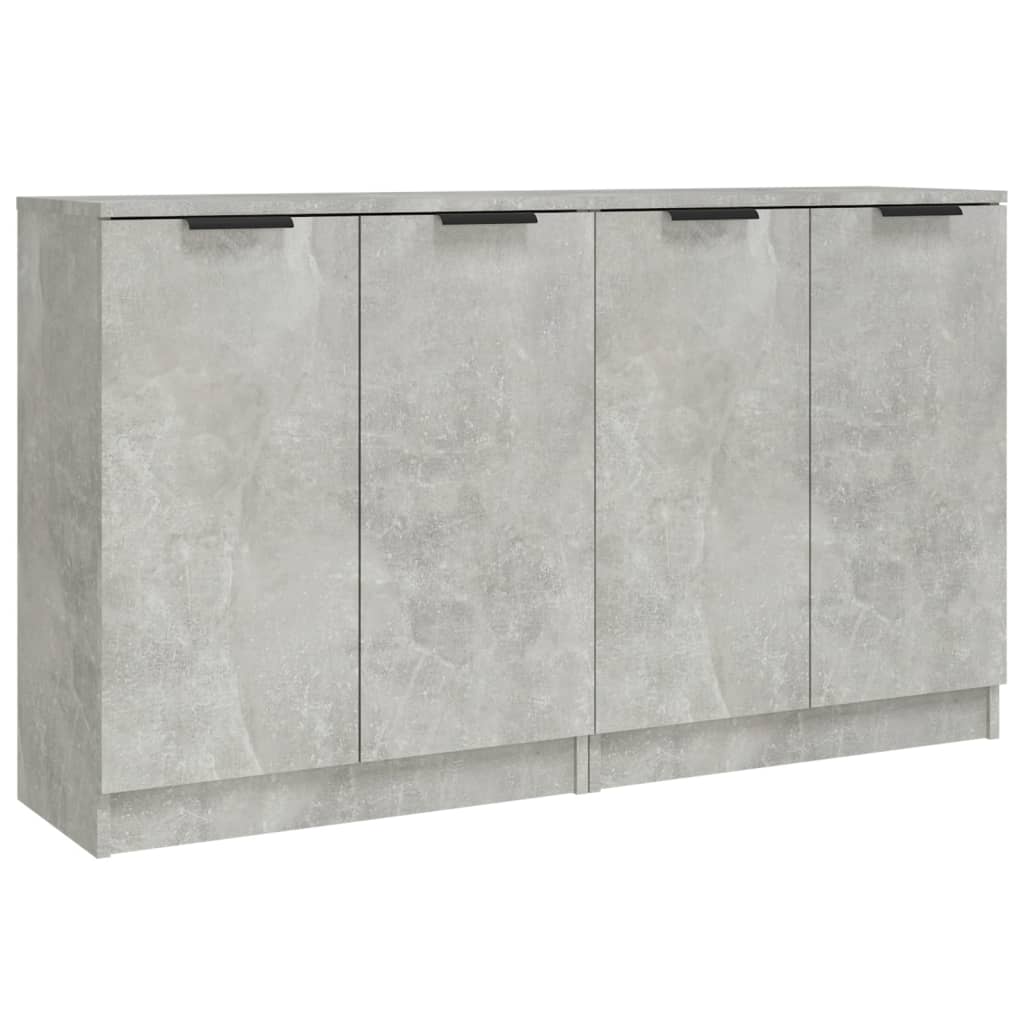 Buffets 2 pcs gray concrete 60x30x70 cm engineering wood