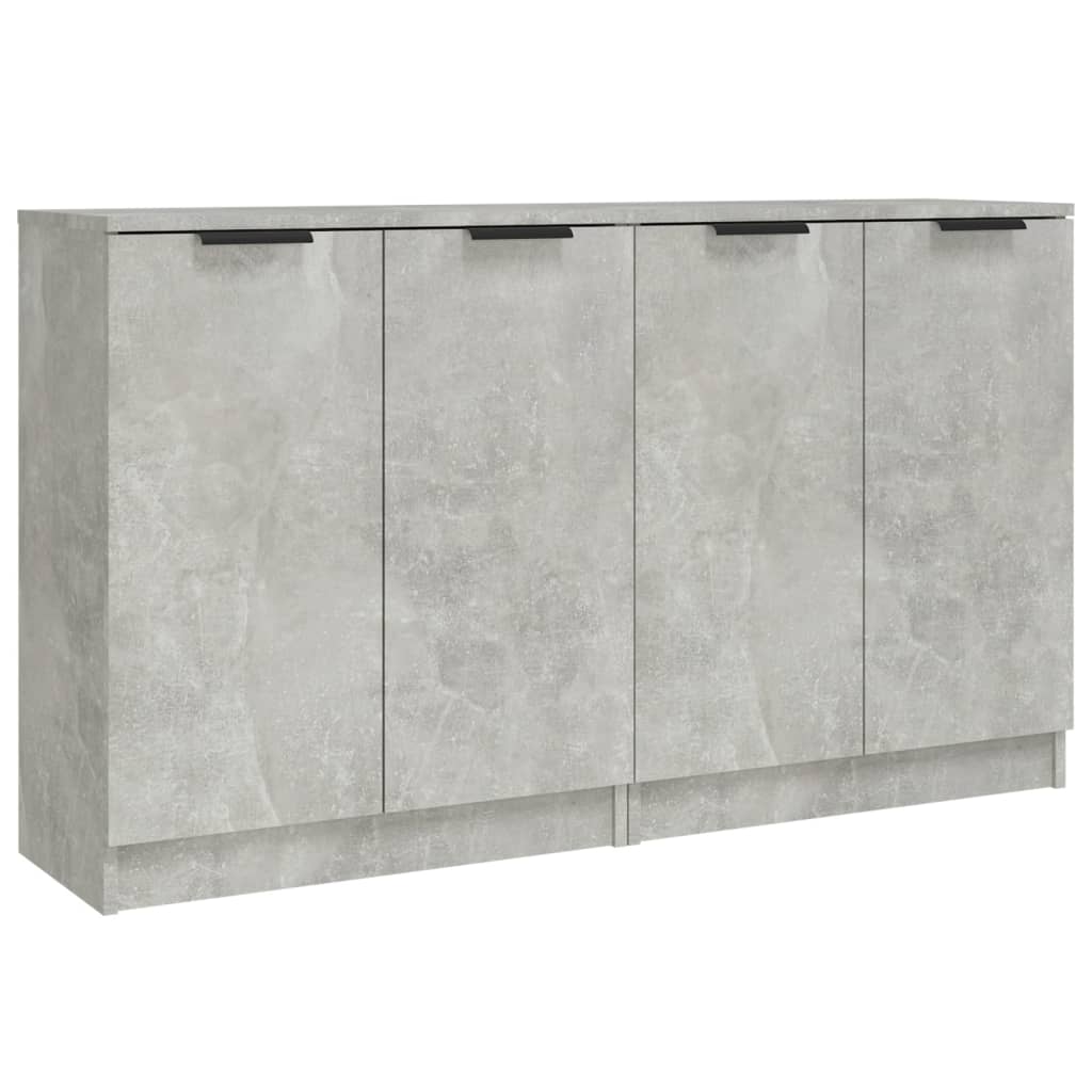 Credenze 2 pz Grigio cemento 60x30x70 cm MDF