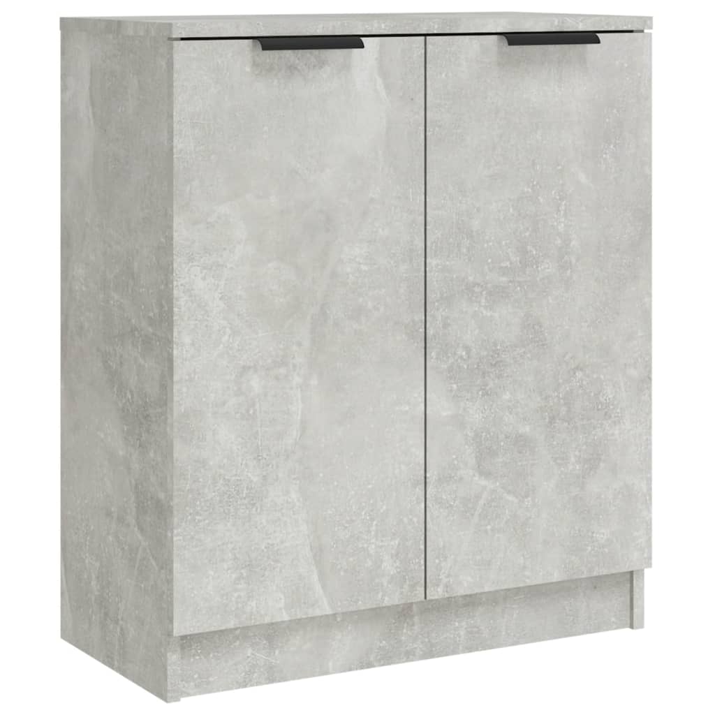 Buffets 2 PCs Grau Beton 60x30x70 cm Engineering Holz