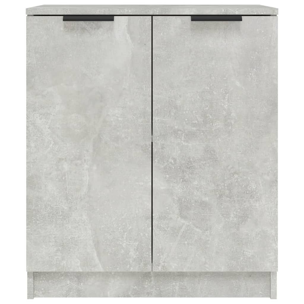 Buffets 2 pcs gray concrete 60x30x70 cm engineering wood