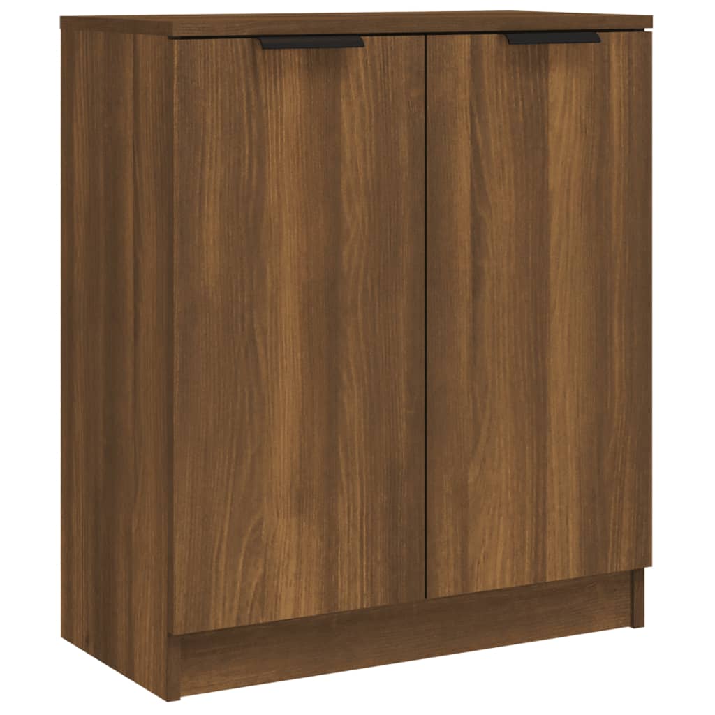 Buffets 2 pcs Chêne marron 60x30x70 cm Bois d'ingénierie