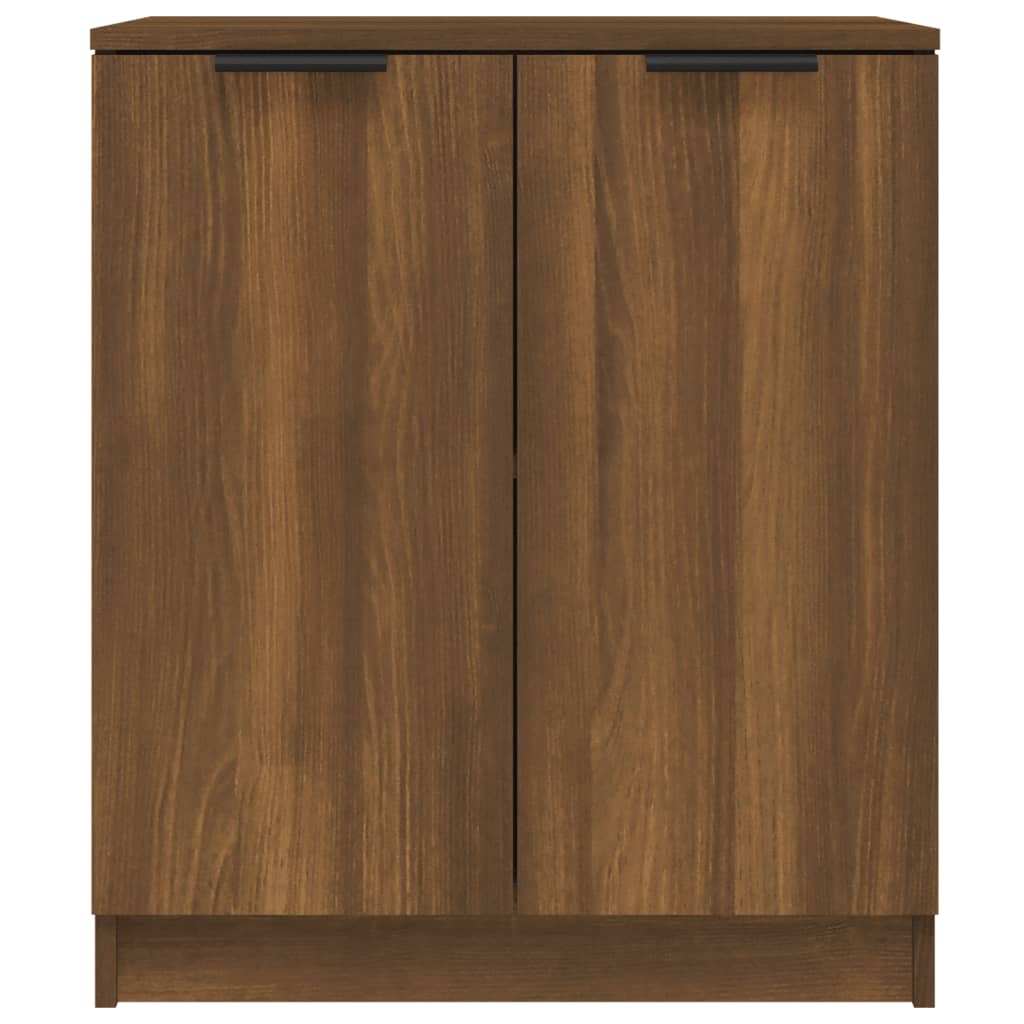 Buffets 2 pcs Chêne marron 60x30x70 cm Bois d'ingénierie