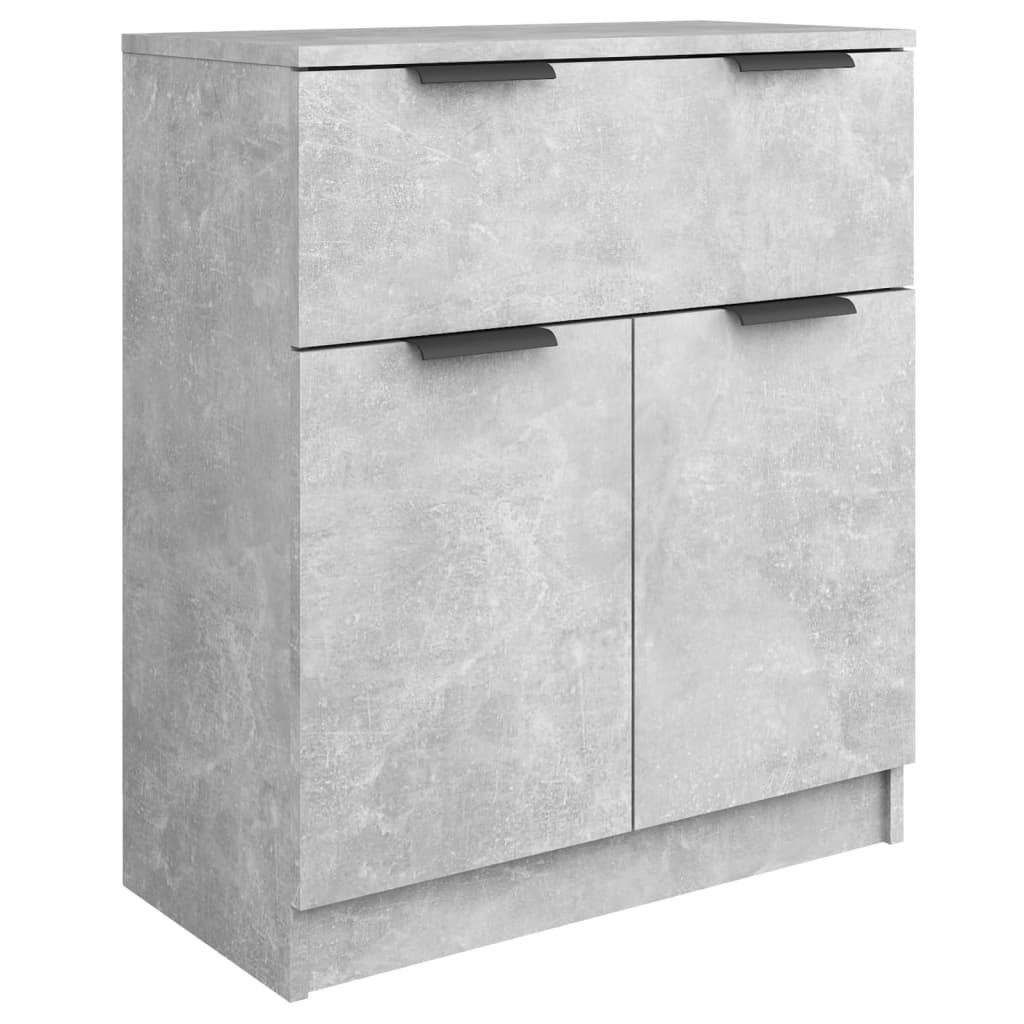 Buffets 3 Stcs Grey Beton Engineering Holz