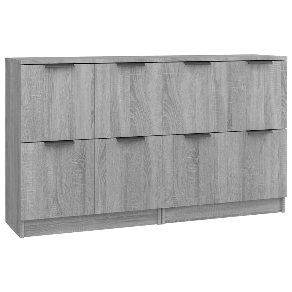 Buffets 2 pcs sonoma gray 60x30x70 cm engineering wood