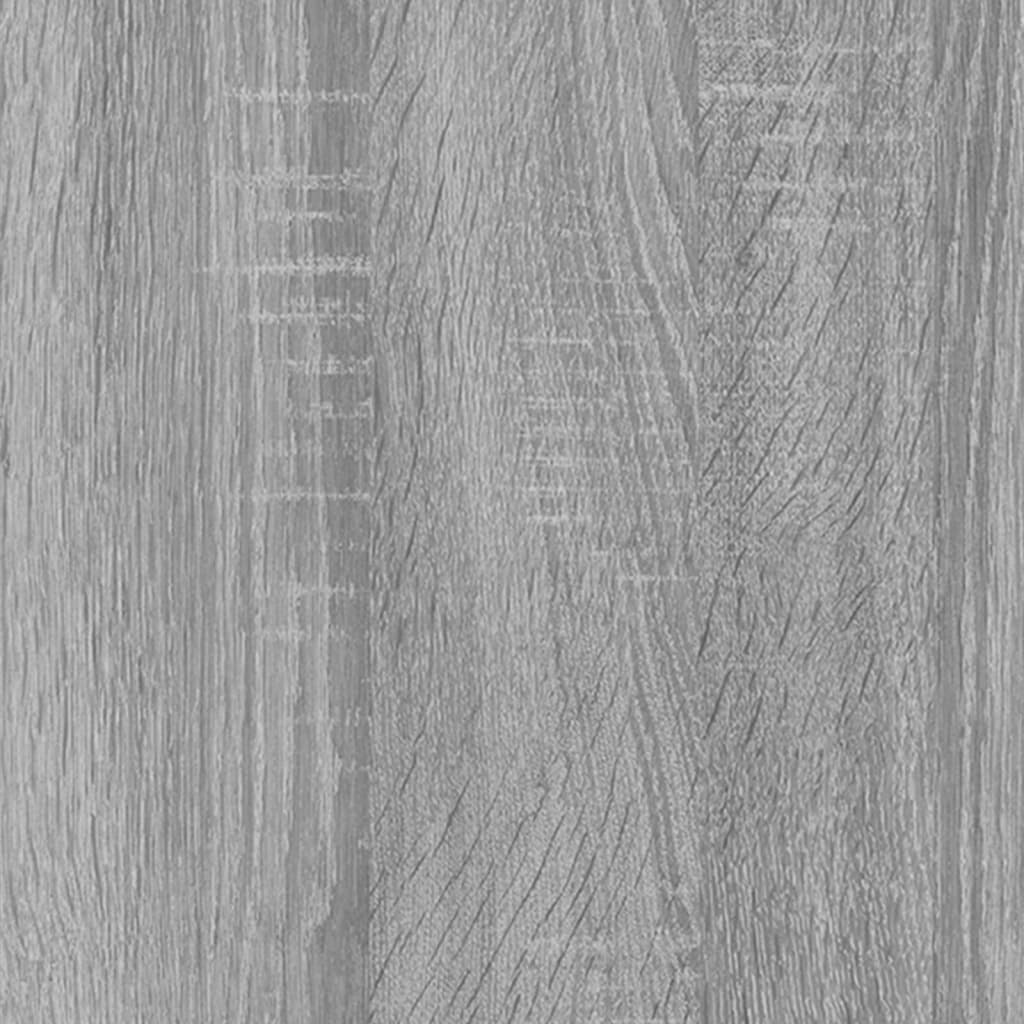 Wandschränke 2PCS Sonoma Gray 102x30x20 cm Ingenieurholz Holz