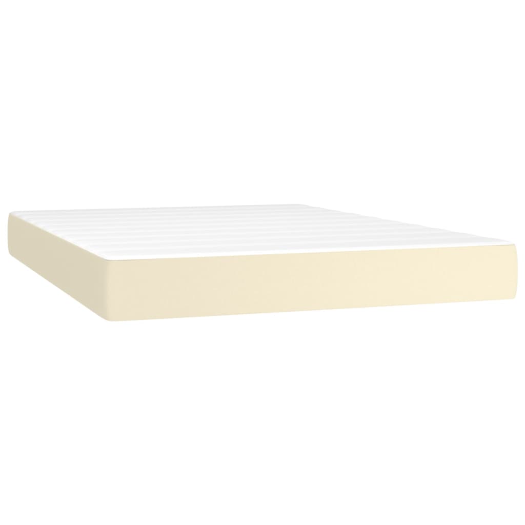 Bed mattress with a puffed sprinkler cream 140x190x20 cm