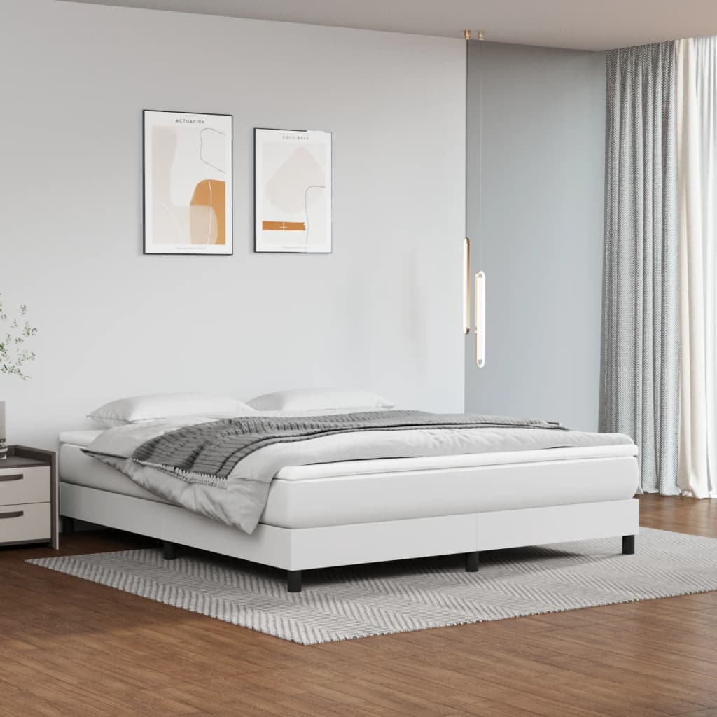 White -puffed bed mattress 180x200x20 cm