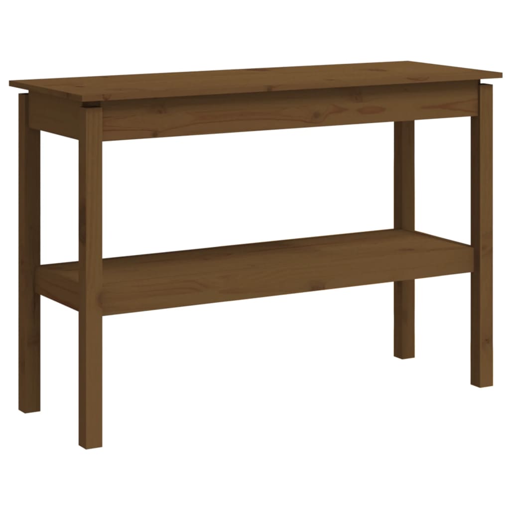 Honey brown console table 110x40x75 cm Solid pine wood
