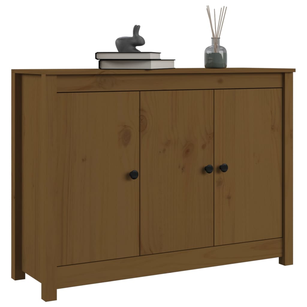 Honigbrauner Buffet 100x35x74 cm Festkieferholz