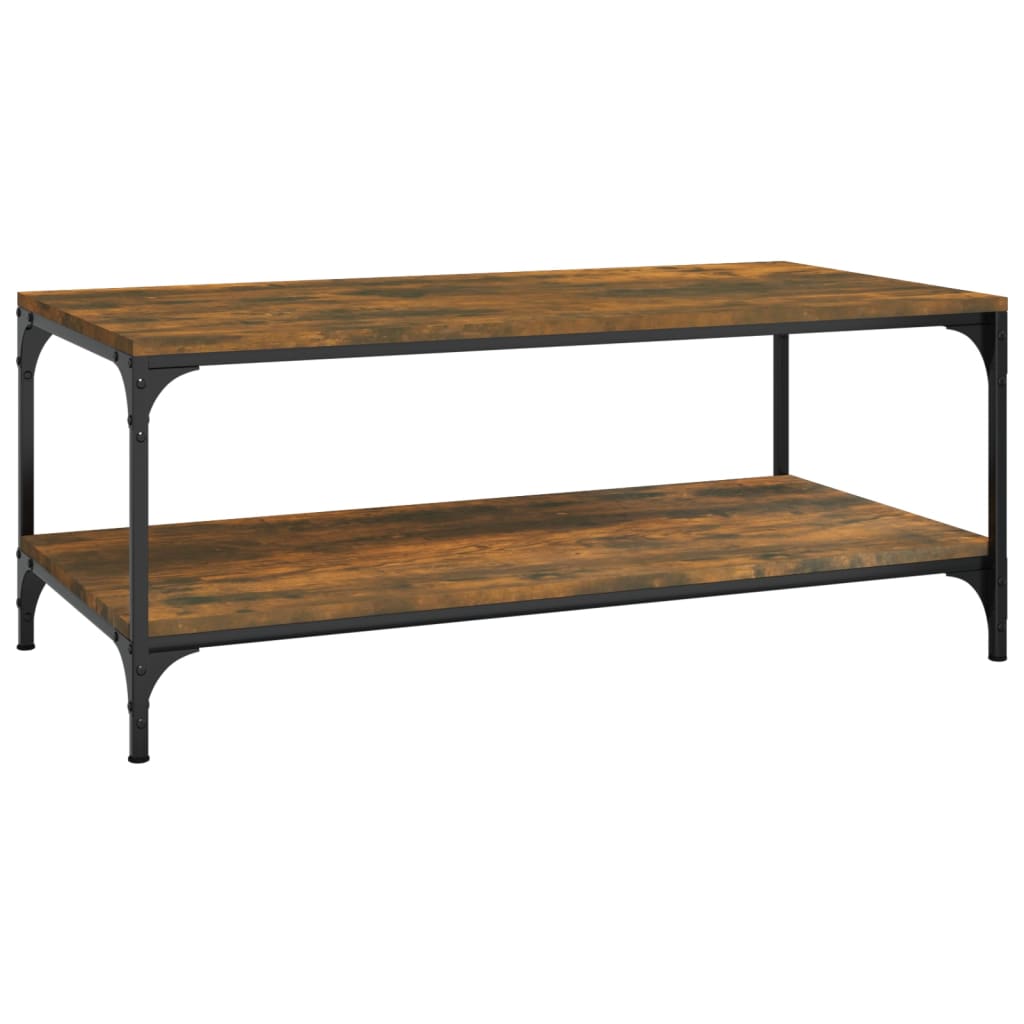 Smoked oak coffee table 100x50x40 cm engineering wood