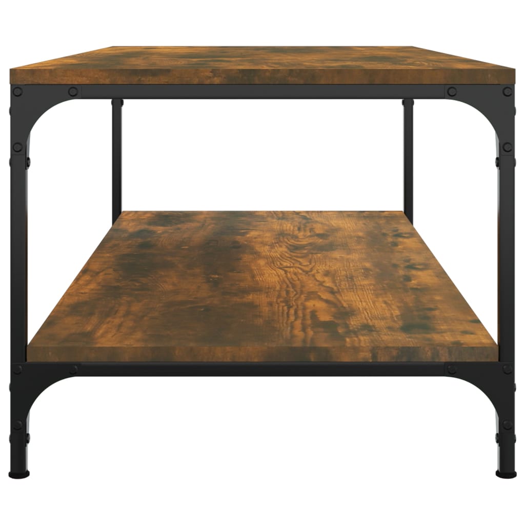 Smoked oak coffee table 100x50x40 cm engineering wood