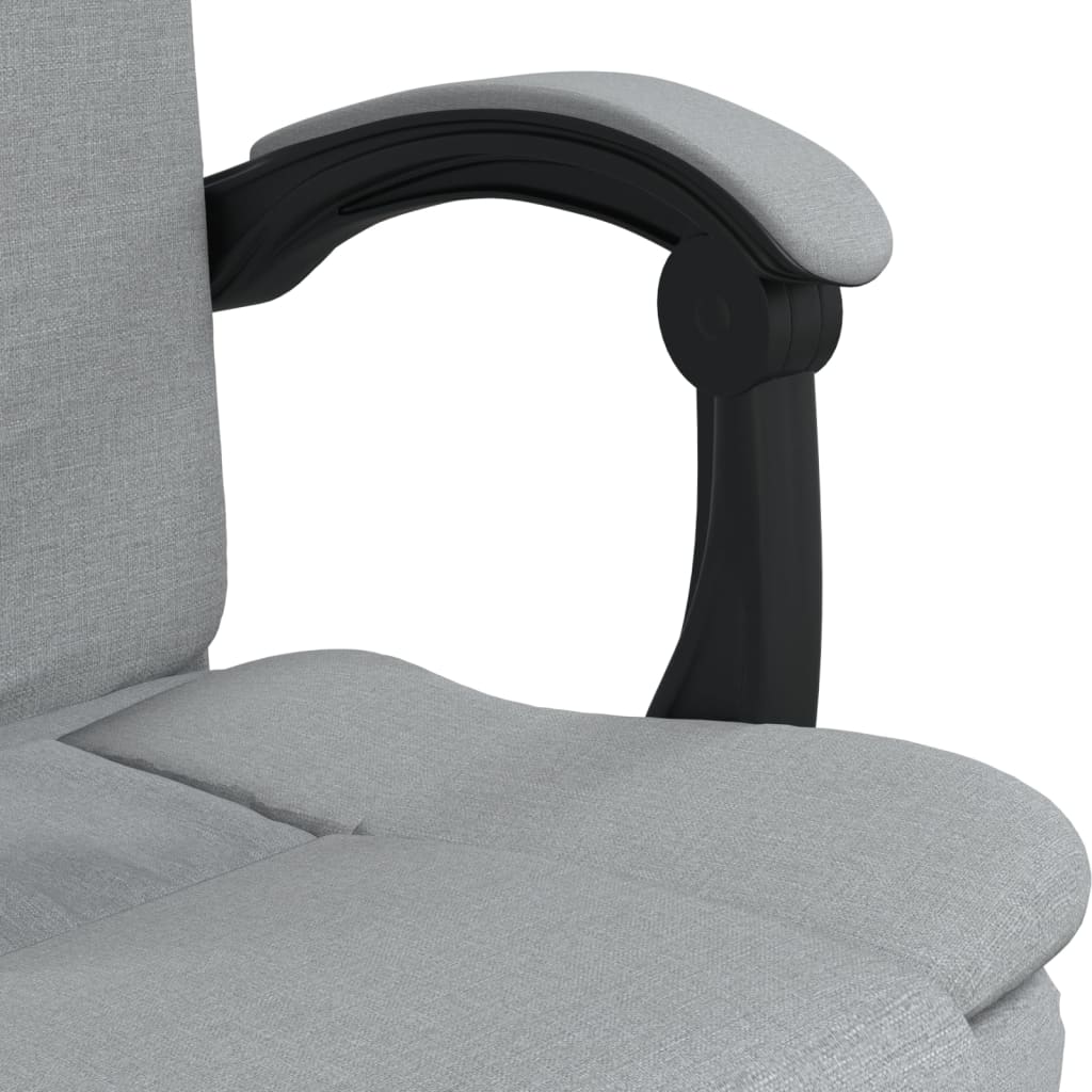 Light gray desktop chair Fabric