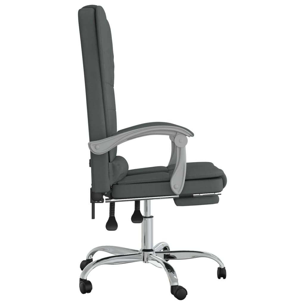 Dark gray desktop massage chair fabric