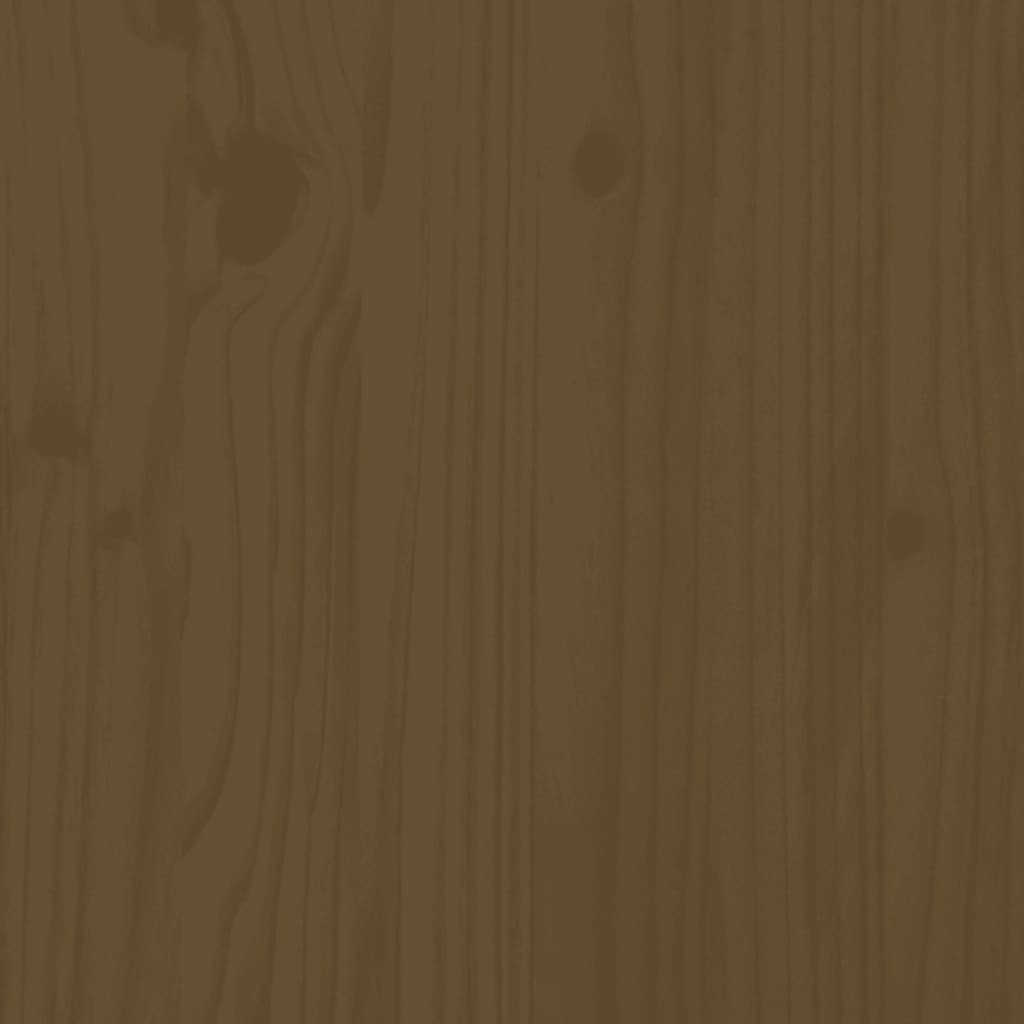 Armadietti da parete 2pcs miele marrone 31.5x30x30 cm Pine in legno enorme