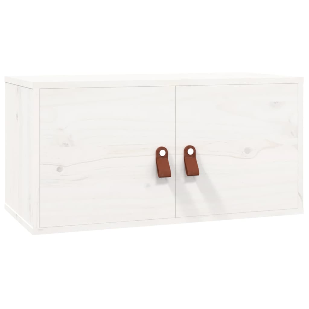 Wall cabinets 2 pcs white 60x30x30 cm solid pine wood