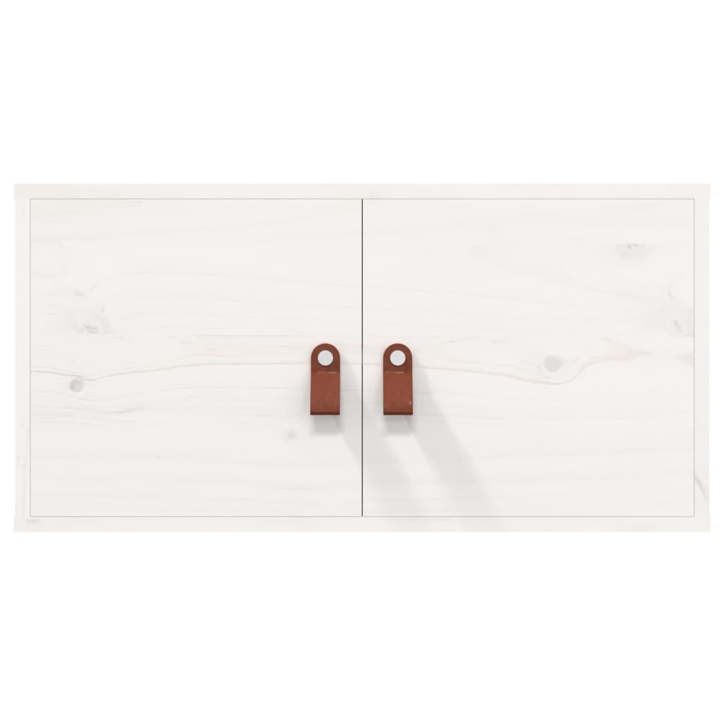 Wall cabinets 2 pcs white 60x30x30 cm solid pine wood