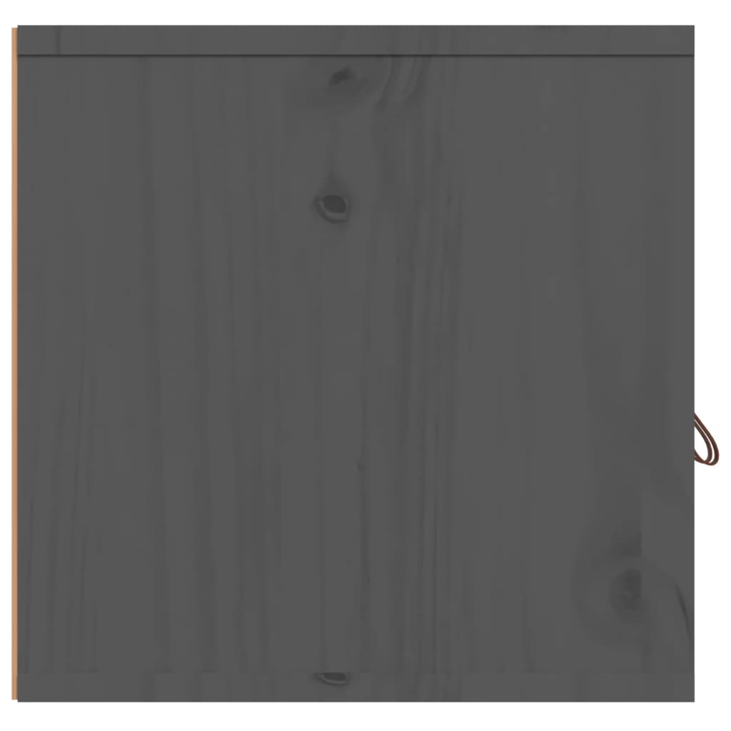 Armadietto da parete grigio 60x30x30 cm in legno di pino solido