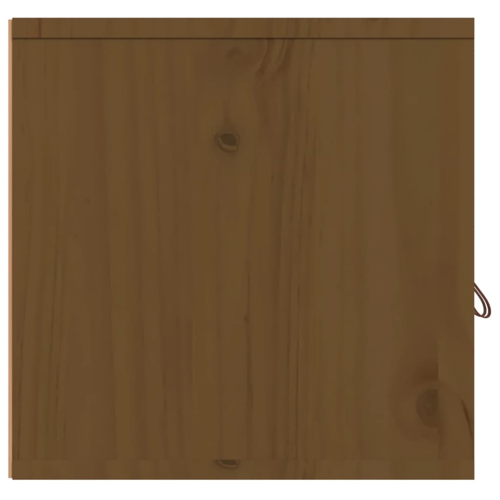 Honigbrauner Wandschrank 80x30x30 cm Festkiefer Holz