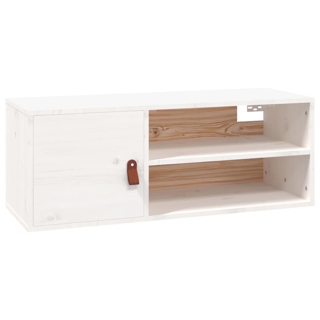 Wall cabinets 2 pcs white 80x30x30 cm solid pine wood