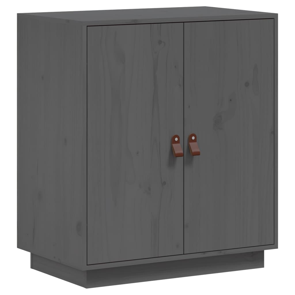 Buffet Gris 65,5x40x75 cm Bois massif de pin