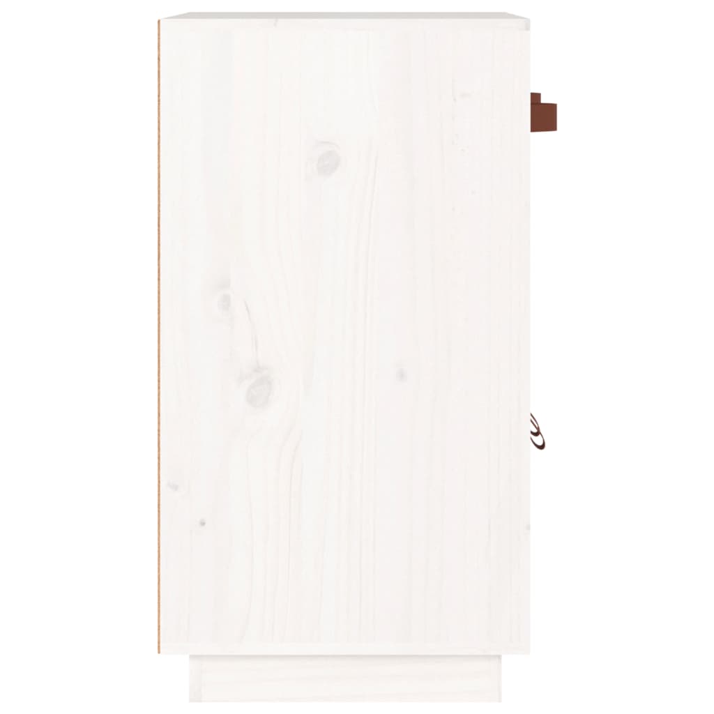 Weißes Buffet 65.5x40x75 cm Festkieferholz