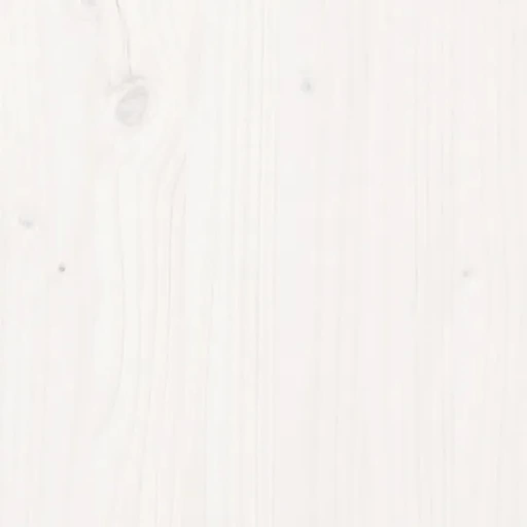 Credenza bianca 100x40x75 cm Legno di pino massiccio
