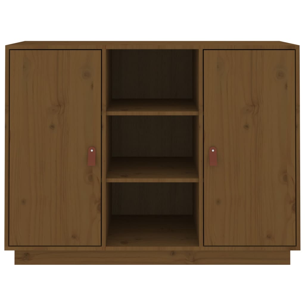 Buffet Marron miel 100x40x75 cm Bois massif de pin