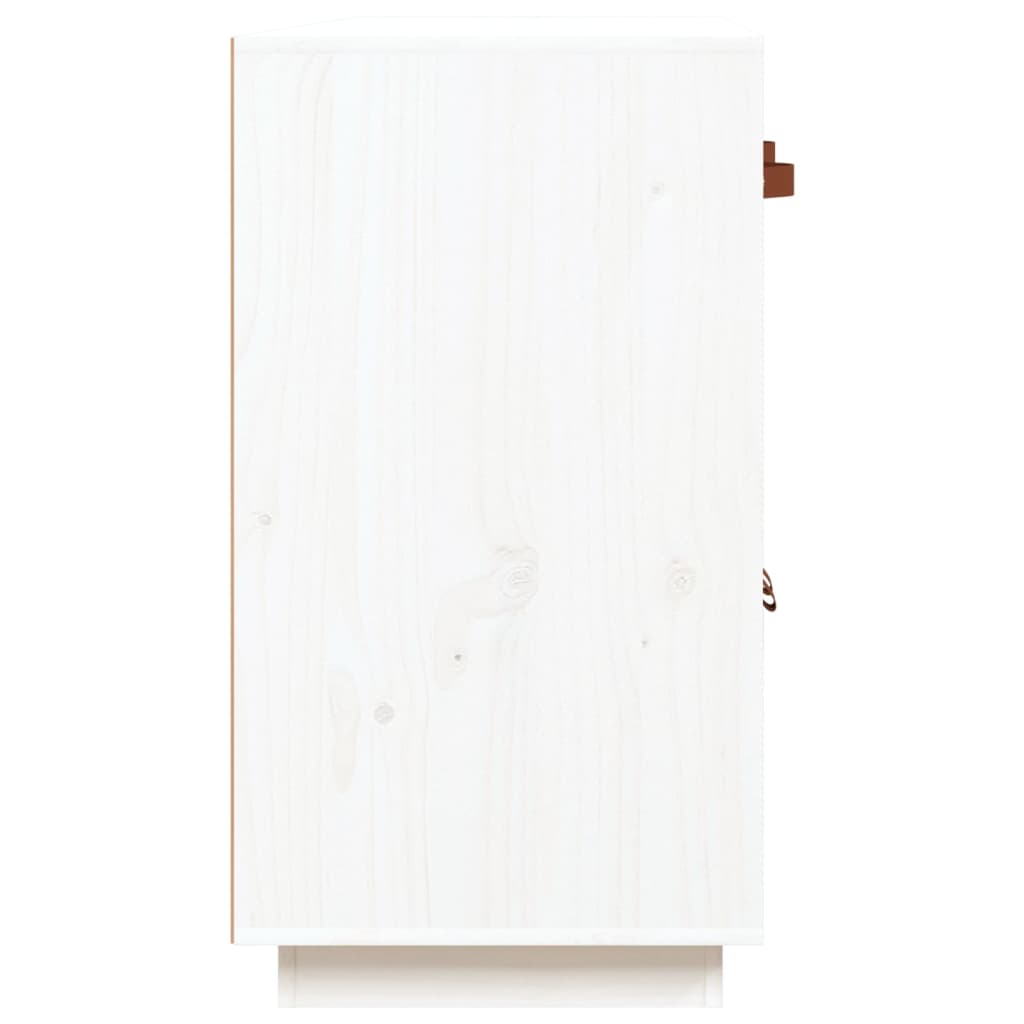 Weißes Buffet 98.5x40x75 cm Festkieferholz