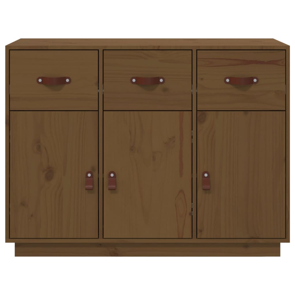 Buffet Marron miel 100x40x75 cm Bois massif de pin