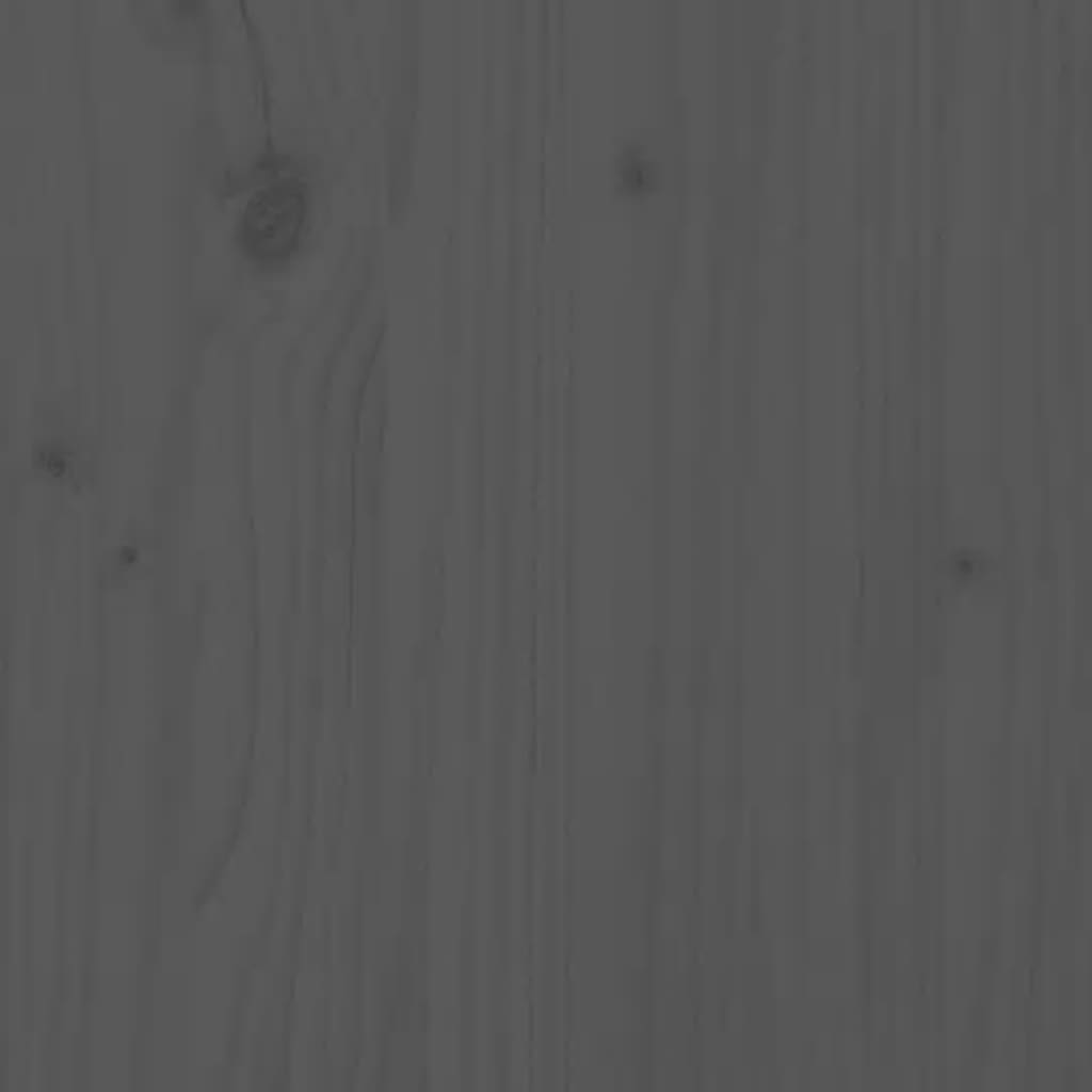 Buffet alto grigio 34x40x108,5 cm in legno di pino solido