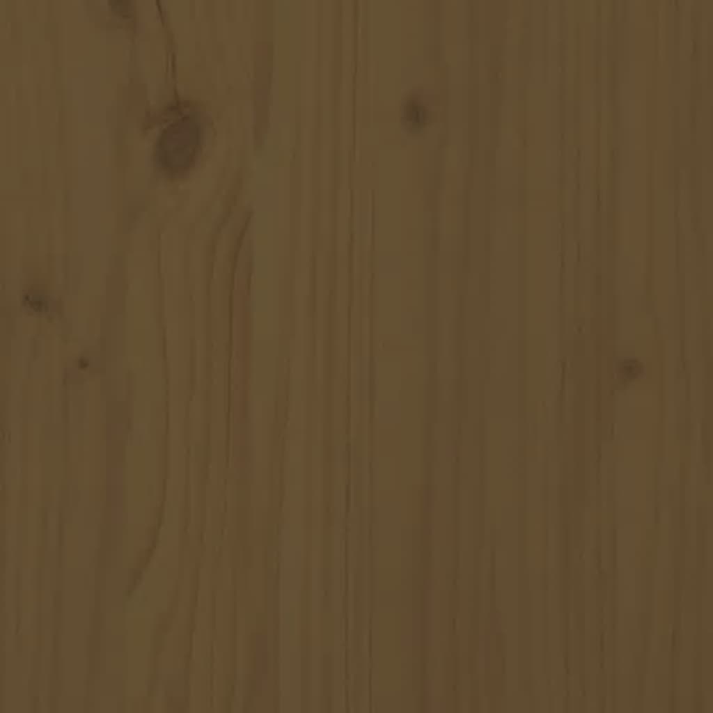 Buffet marrone alto 34x40x108,5 cm in legno di pino solido