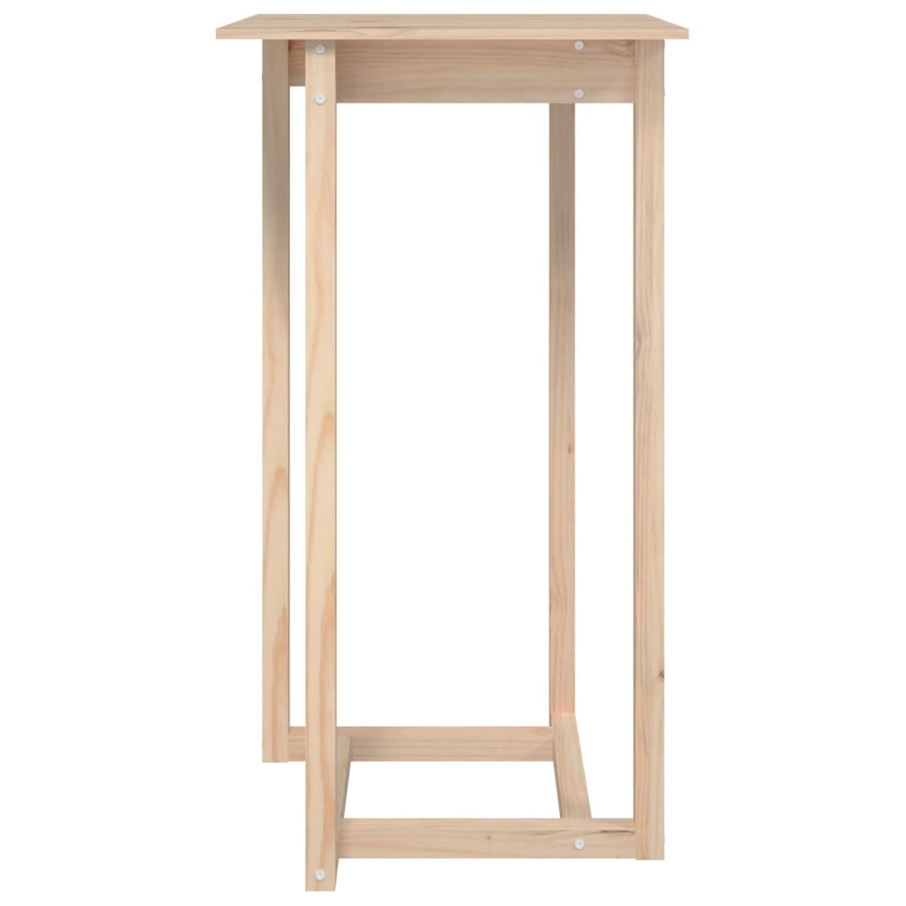 Bar table 60x60x110 cm solid pine wood