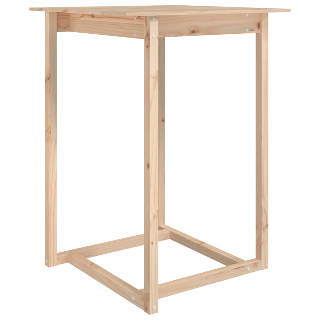 Bar table 80x80x110 cm solid pine wood
