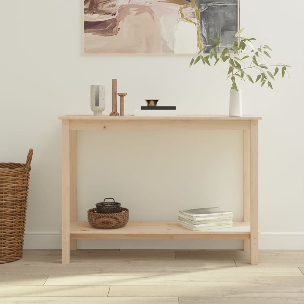 Console table 110x40x80 cm solid pine wood