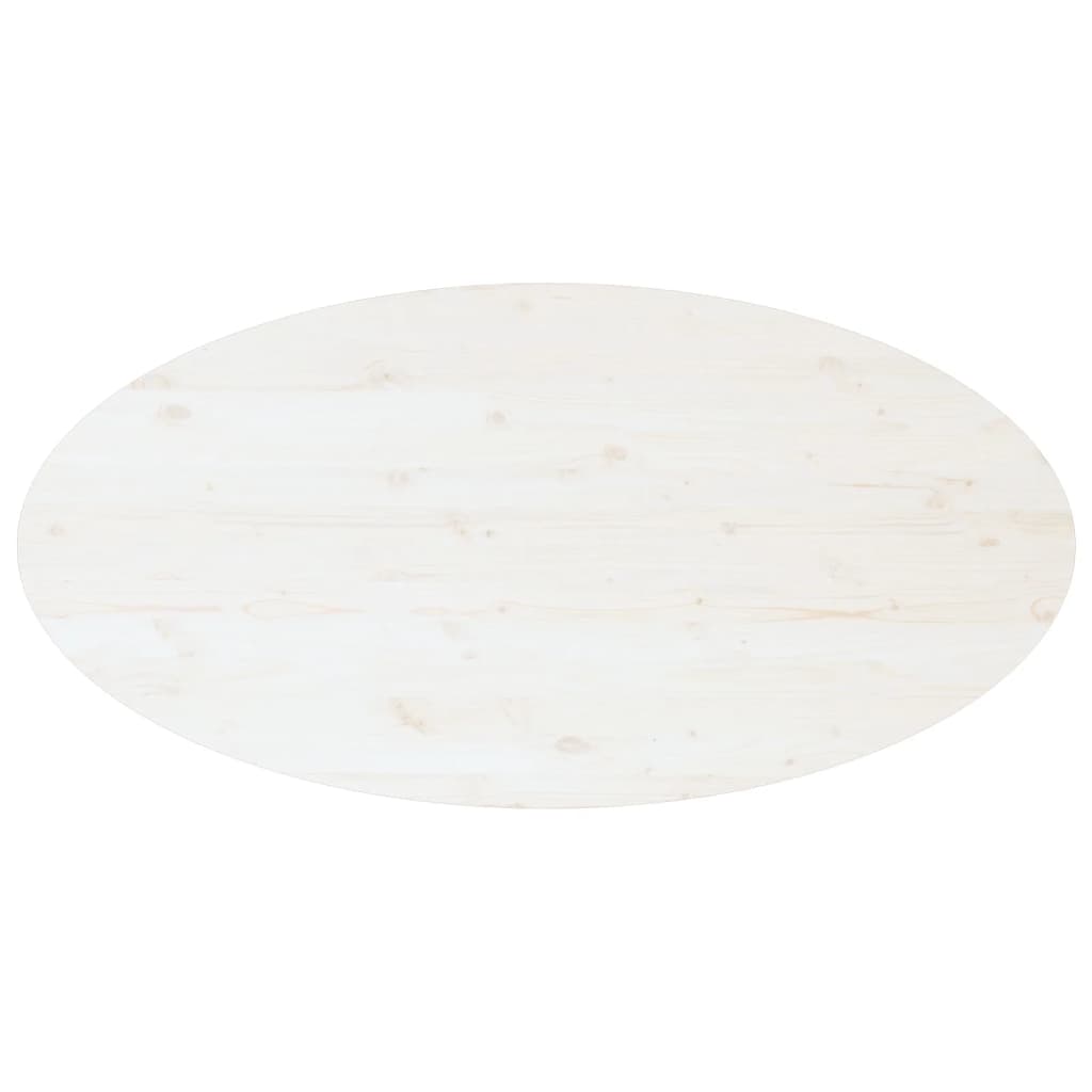 Table basse Blanc 110x55x45 cm Bois massif de pin