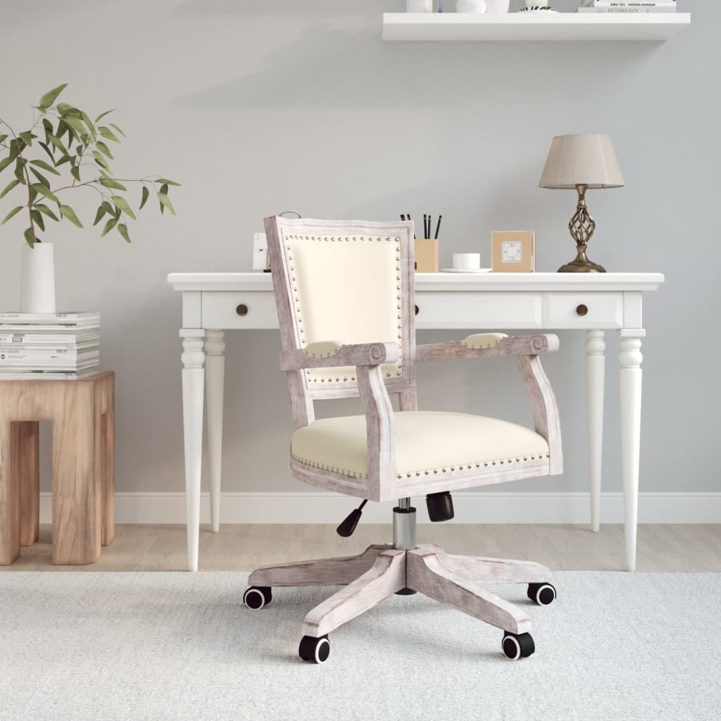 Linen Beige Bureau Pivot Chair