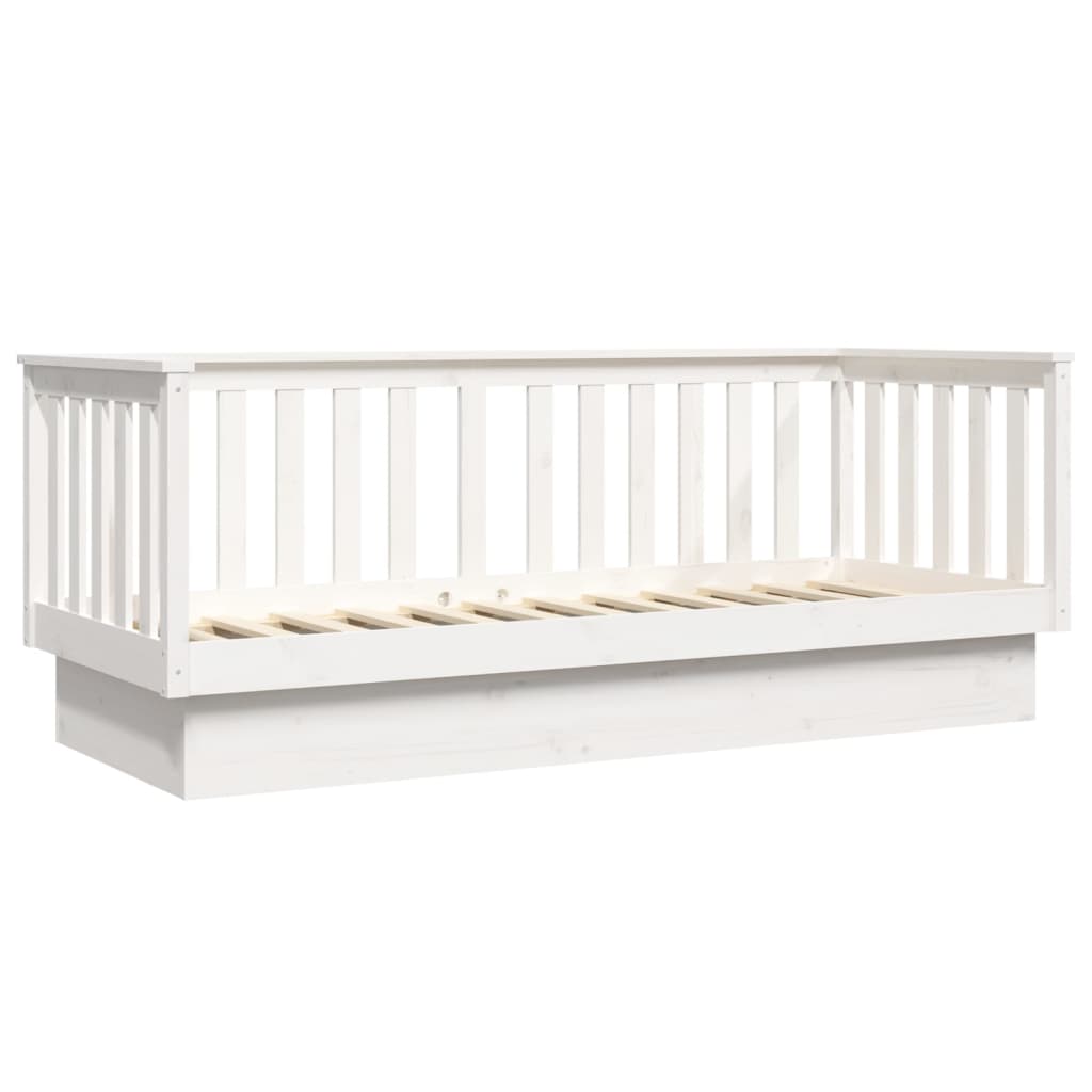 White day bed 90x190 cm Solid pine wood