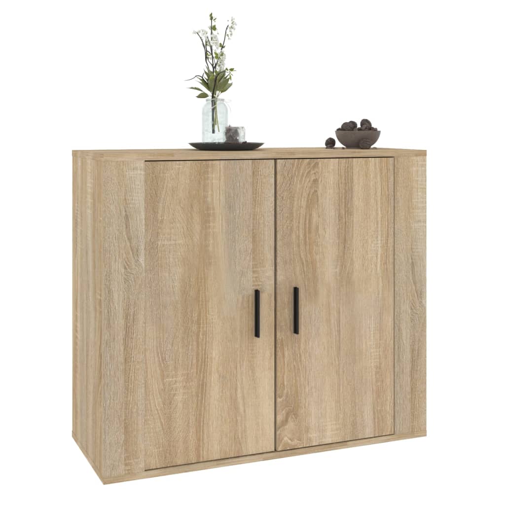 Credenza rovere Sonoma 80x33x70 cm MDF