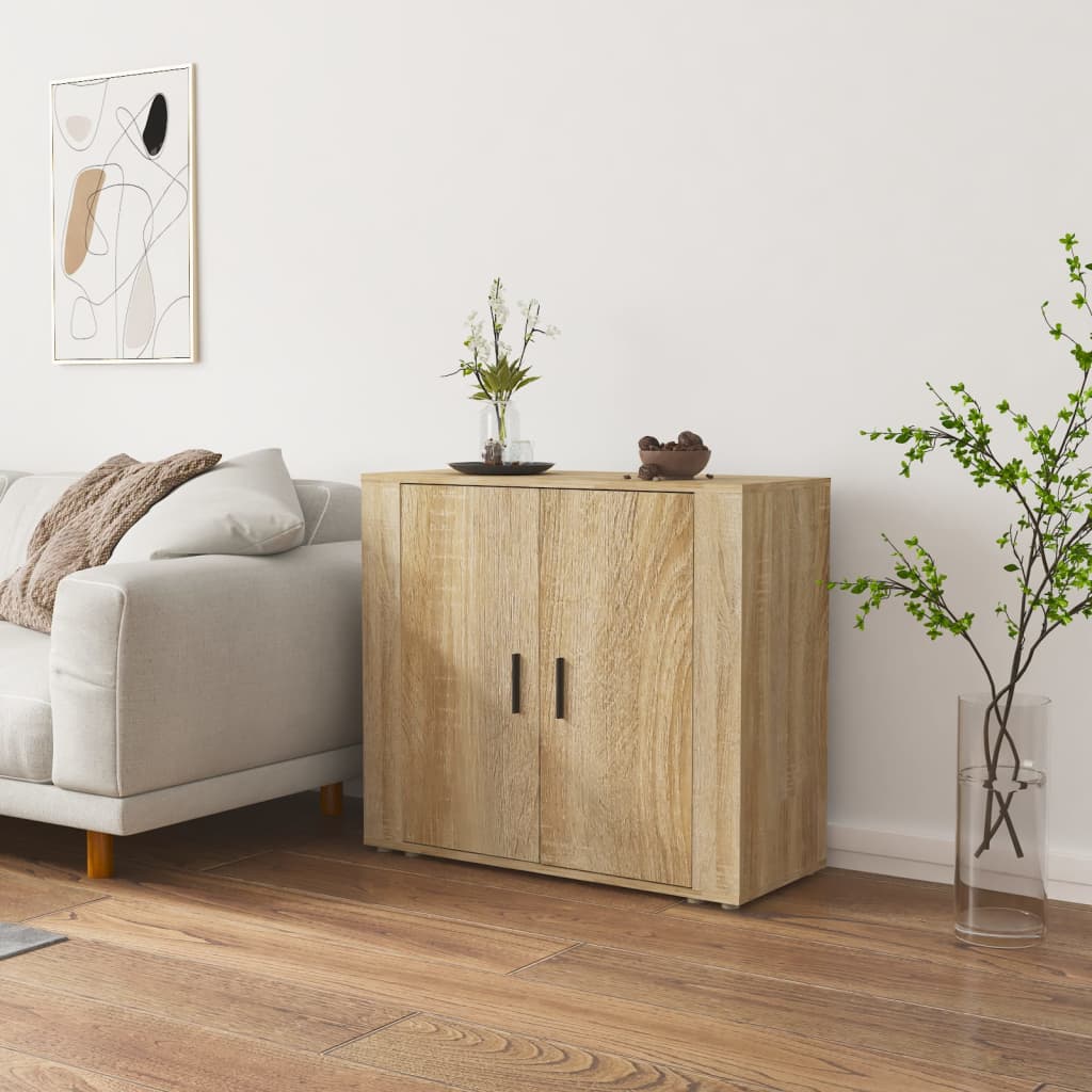 Credenza rovere Sonoma 80x33x70 cm MDF