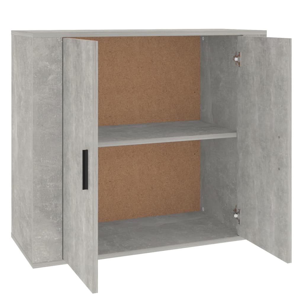 Credenza Grigio cemento 80x33x70 cm MDF