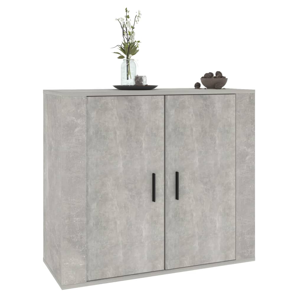 Credenza Grigio cemento 80x33x70 cm MDF