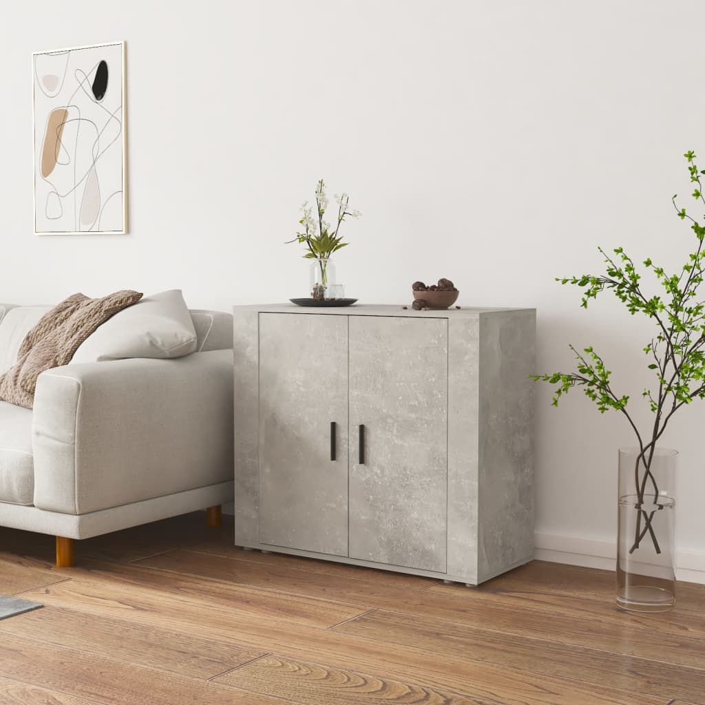 Credenza Grigio cemento 80x33x70 cm MDF